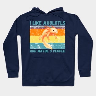 I Like Axolotls And Maybe 3 People Hoodie